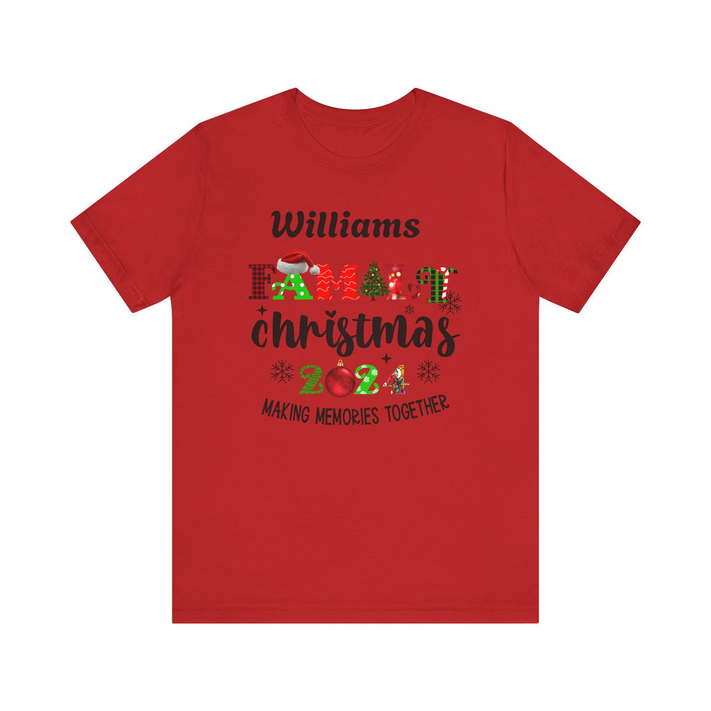 Custom Family Christmas Short Sleeve Tee