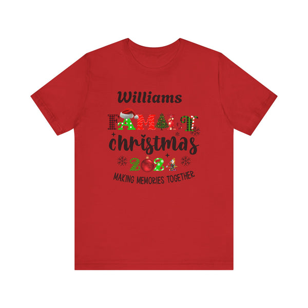 Custom Family Christmas Short Sleeve Tee