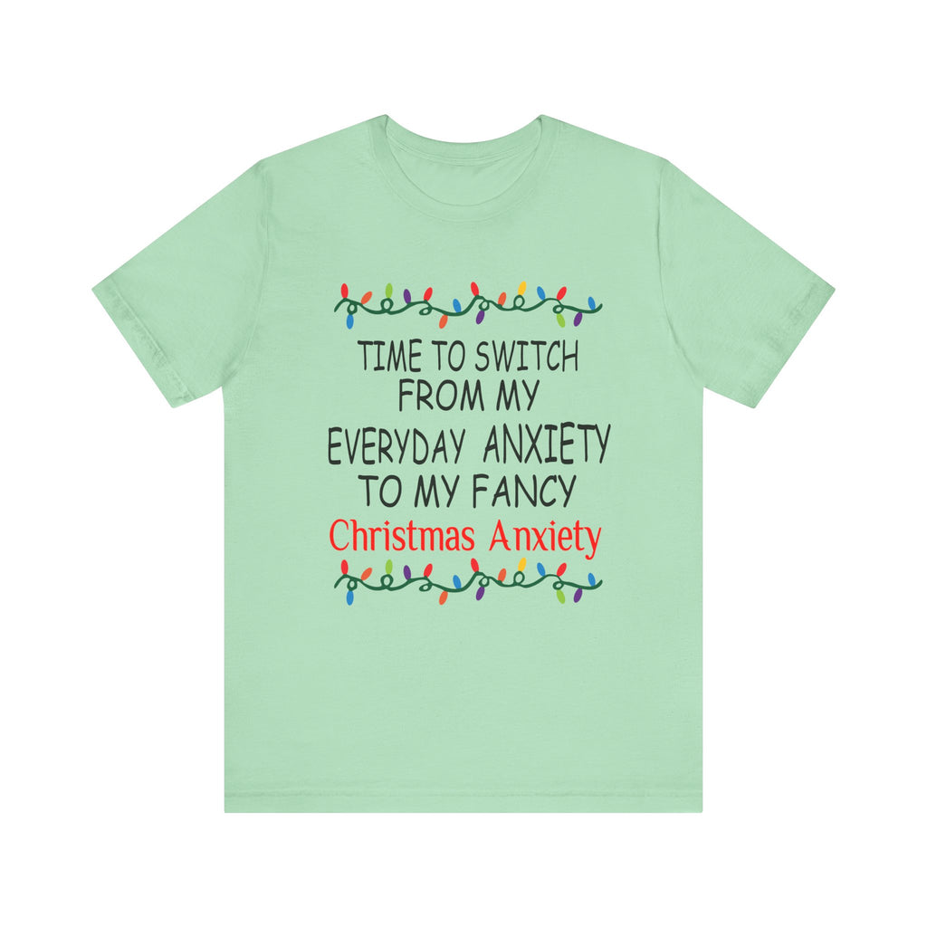 Christmas Anxiety Unisex Short Sleeve Tee